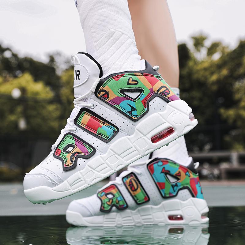 Men Casual Sneakers AIR Cushion Basketball Shoes Training Tennis Lace-Up Teens Running Sport Shoes Luxury Design Boots for Men