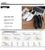 Men's British Style White Leather Shoes for Weddings and Business - Casual, Large Size, Perfect for Piano Performance