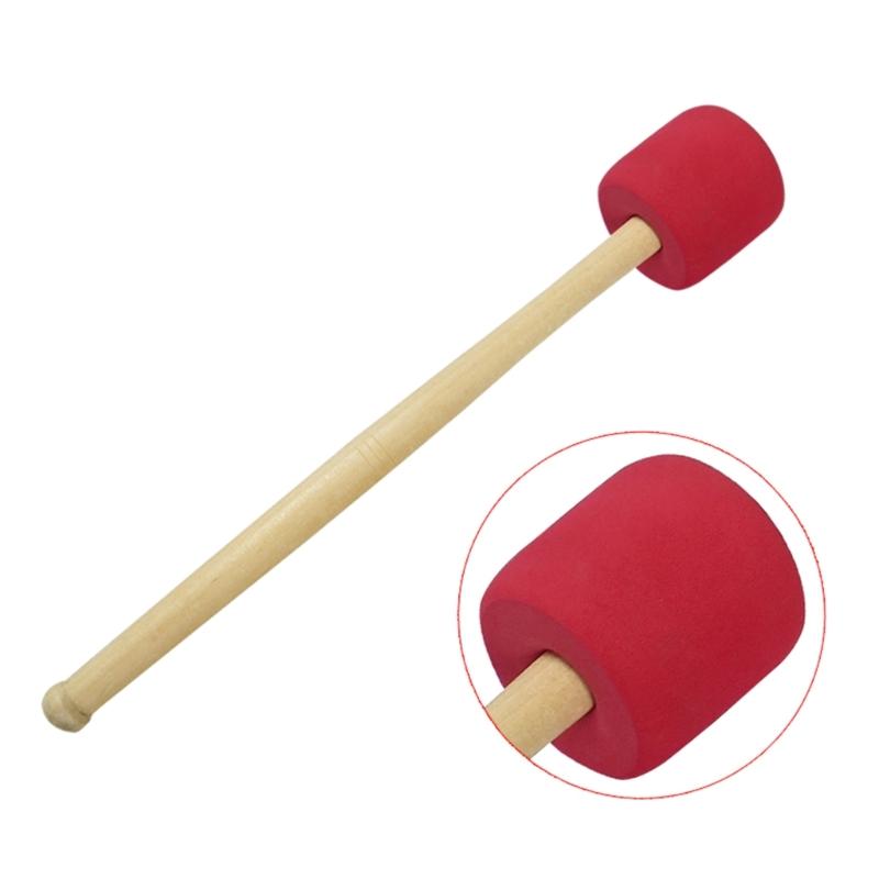 Drum Mallet Stick with Foams Head Percussions Stick for Marchings Band Snares Drum