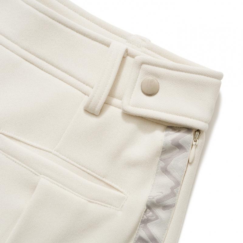Blu Dot Fleece Pants Bonding Logo Tape Wh
