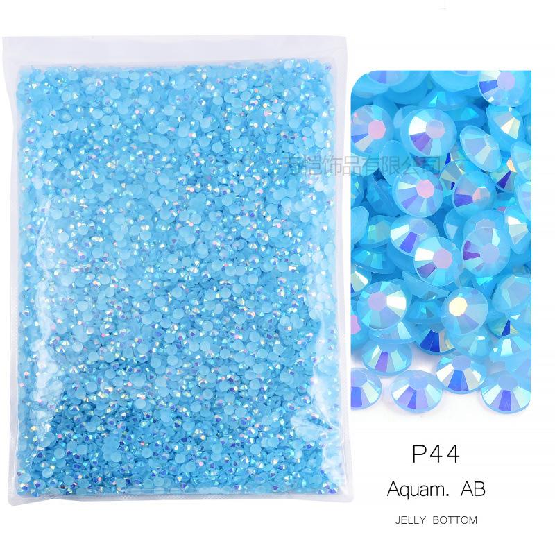 Jelly Resin Flat-Bottomed Diamond, Nail Art Beauty, Mobile Phone Case Decorative Rhinestone Diy Decorative Clothing Accessories