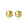 Minimalist Smooth Hollow Round Semi-Circular Earrings for Women