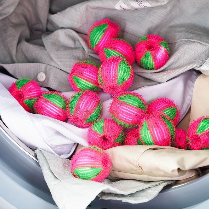 Cat Hair Remover Reusable Ball Wool Sticker Pet Fur Lint Catcher Nylon Laundry Ball Pet Hair Sticky Balls Washing Machine Filter