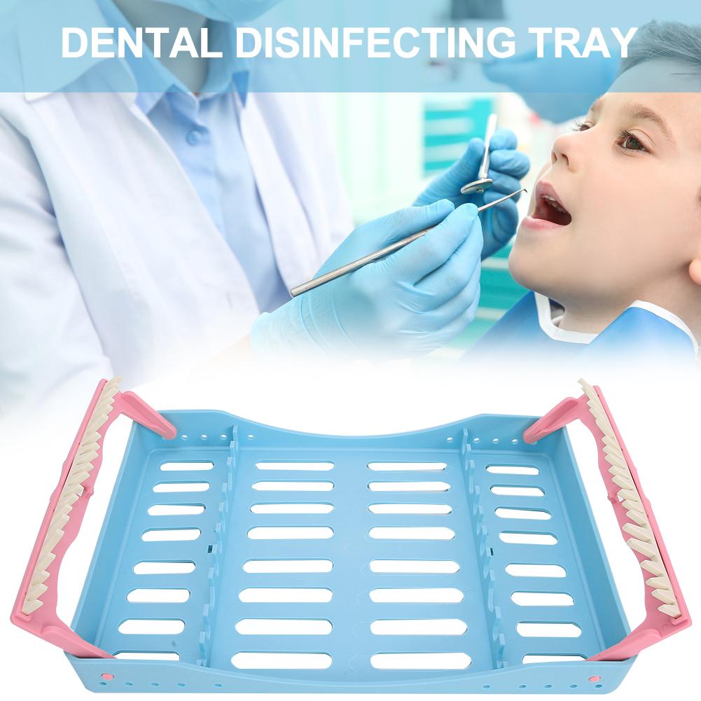 Dental Surgical Sterilization Box Disinfection Tray Sterilization Box RackBlue
