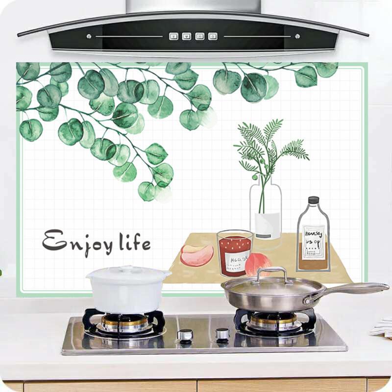 hot! Waterproof Self-adhesive Kitchen Decorative  Wallpaper High Temperature Anti-oil Sticker