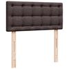Vidaxl Letto Continentale Con Materasso, Marrone, Tessuto, 100X200 Cm