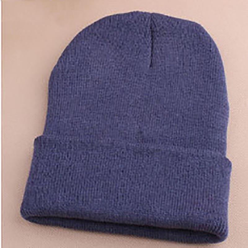 Mens Hat Beanie Ladies Womens Slouch Winter Ski Knitted Turn Up Neon Cap Warm