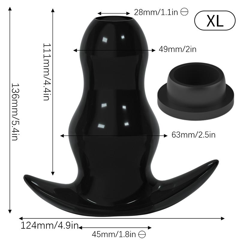 5 Sizes Hollow Anal Plug/Dilator/Dildo Soft Speculum Prostate Massager Butt Plug Set Intimate/Enema Sex Toys For Women Men