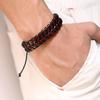 Handwork Bracelet Leather Rope Woven Hipster Men and Women Jewelry