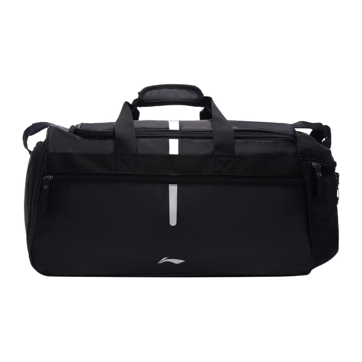 

Новая полиэстеровая сумка-тоут серии LiNing Training, сумка на плечо, сумка кросс-боди, спортивная сумка унисекс черная ABLS117-3 53.1*25.9*25.9CM