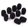 VERY100 Replacement Microphone Sponge for Headsets, Size 30 x 8mm, Set of 10, Intercom Microphone Cover, Headphone Noise Reduction, Black, Windscreen