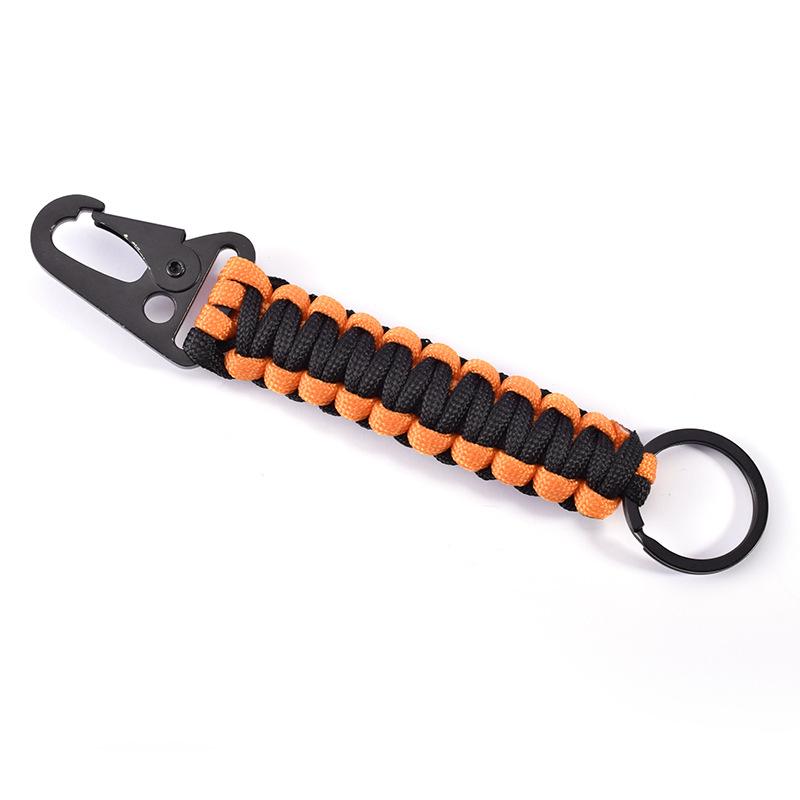 Outdoor Paracord Rope Keychain EDC Survival Kit Cord Lanyard Outdoor Emergency Key Chain For Hiking Camping Multifunction Tools