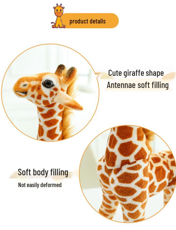 Realistic Giraffe Skeleton Movie Prop Plush Home Ornament
