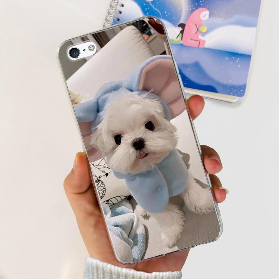 For iPhone 5 5S Case Fashion Astronaut Art Painted Shockproof Soft Cover For iPhone SE 2016 2020 SE2 TPU Funda on iPhone5 Bumper