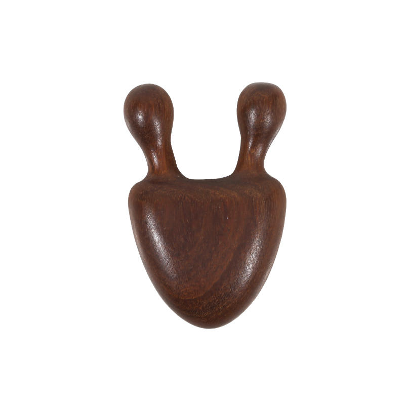 Wooden Snail Shape Nose Massage Comb Sandalwood Round Tip Gua Sha Tool Face Eye Nasal Meridian Relaxation Acupuncture Therapy Massager