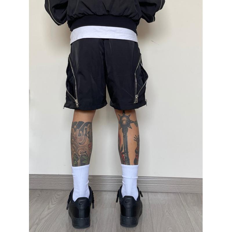 Summer Thin American Style Trousers Cargo Shorts Zipper Functional Pants Casual Shorts