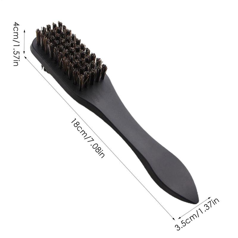 Shoe Cleaning Brush Double-Sided Horsehair Handle Shoe Brush With Soft Hair Multi-Functional Washing Shoe Cleaning Brush Protect
