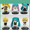 Toy Miku Hatsune Model Set Interior Decor With Sleep Position For Display Gift