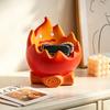 Key Storage Figurine, Flame Shape Vinyl Ornament, Large Capacity Desktop Display Holder for Lipstick Keys Glasses