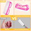 100pcs Mini Love Nail File, Nail Cleaning Brush, Polishing Nail Tools Complete Set