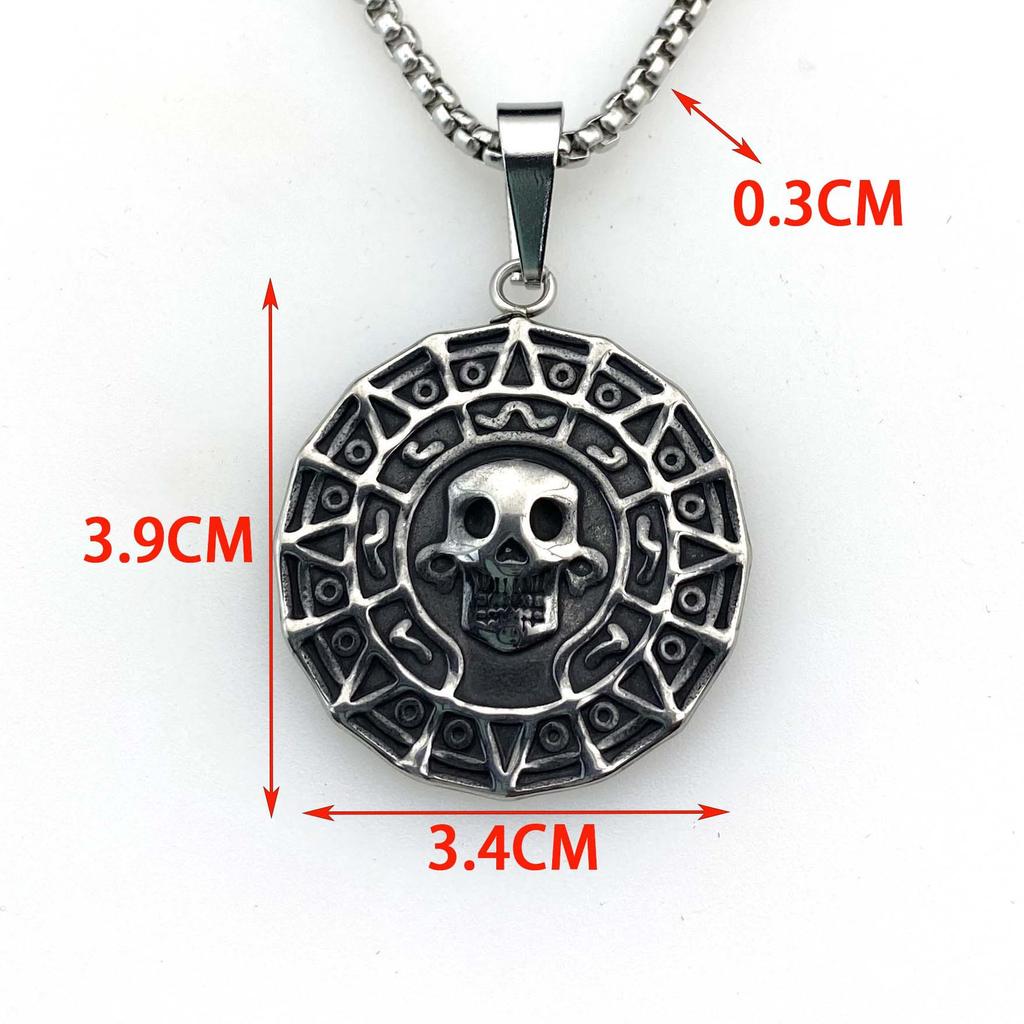 Necklace Retro Skull Trend Hip Hop Punk Pendant
