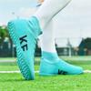 34-46 Men's/ Women's Football Boots Youth Artificial Grass Training Nails TF Microfiber Mesh Breathable Football Shoes Children's Football Shoes