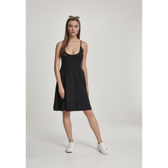 Robe femme - Urban Classic - Spaghetti Dress - Encolure ronde - 95% Coton - Confortable