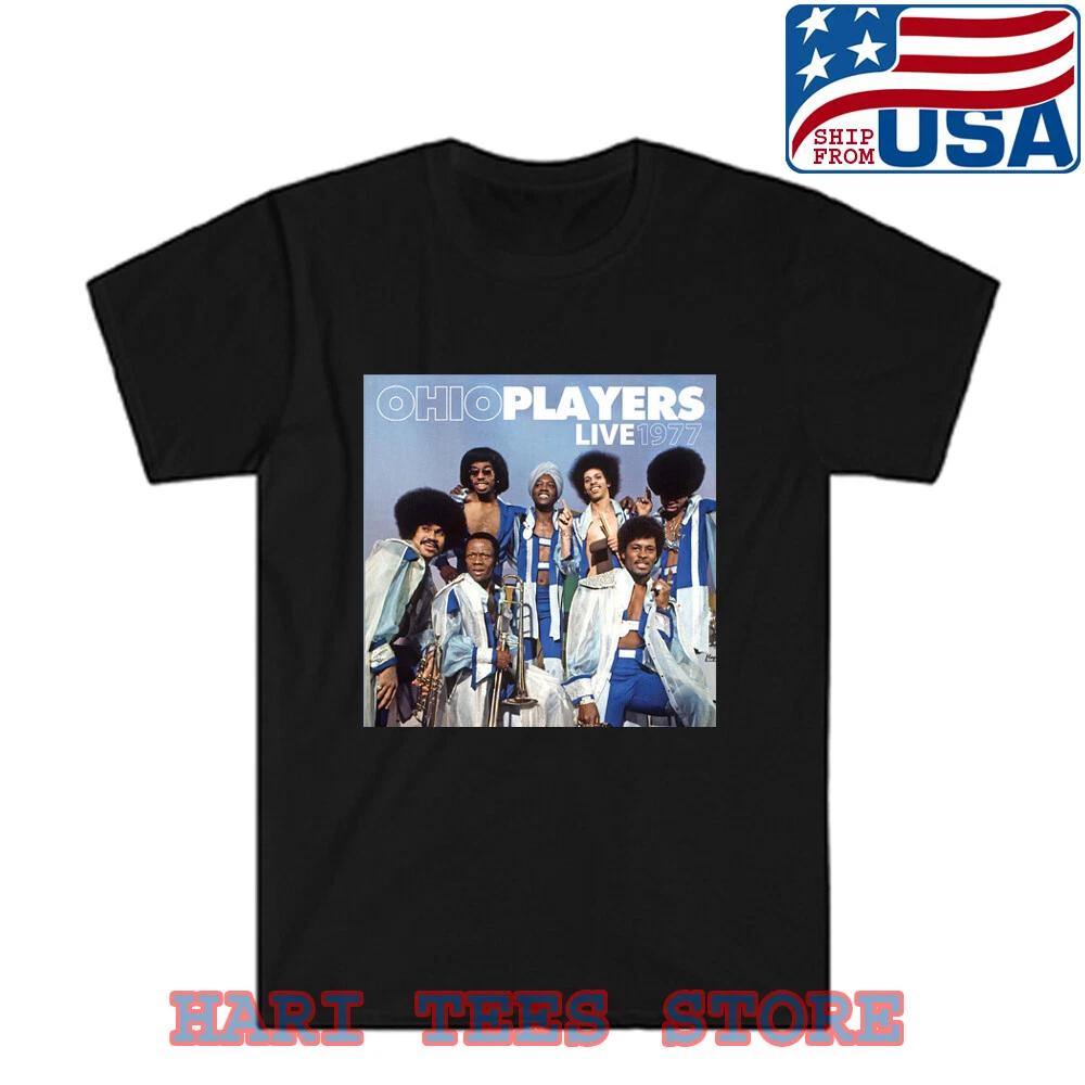 Ohio Players 1977 Men s Black Size S to 5XL 4XL