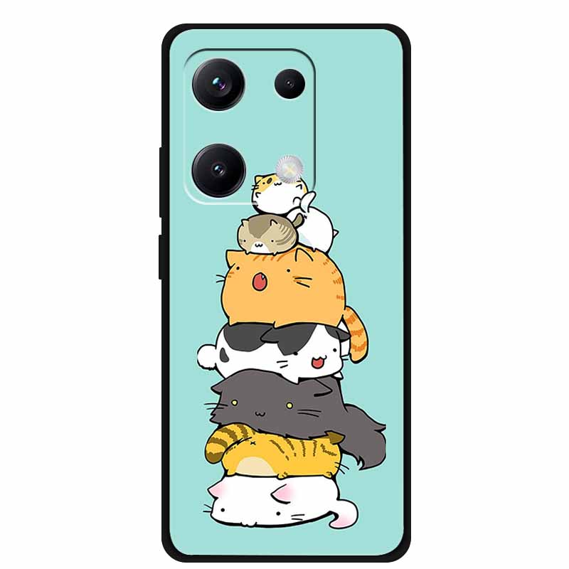 For Redmi Note 14S Case Luxury TPU Soft Silicone Back Cover Phone Cases for Xiaomi Redmi Note14S Protector Lovely Bumper Coque