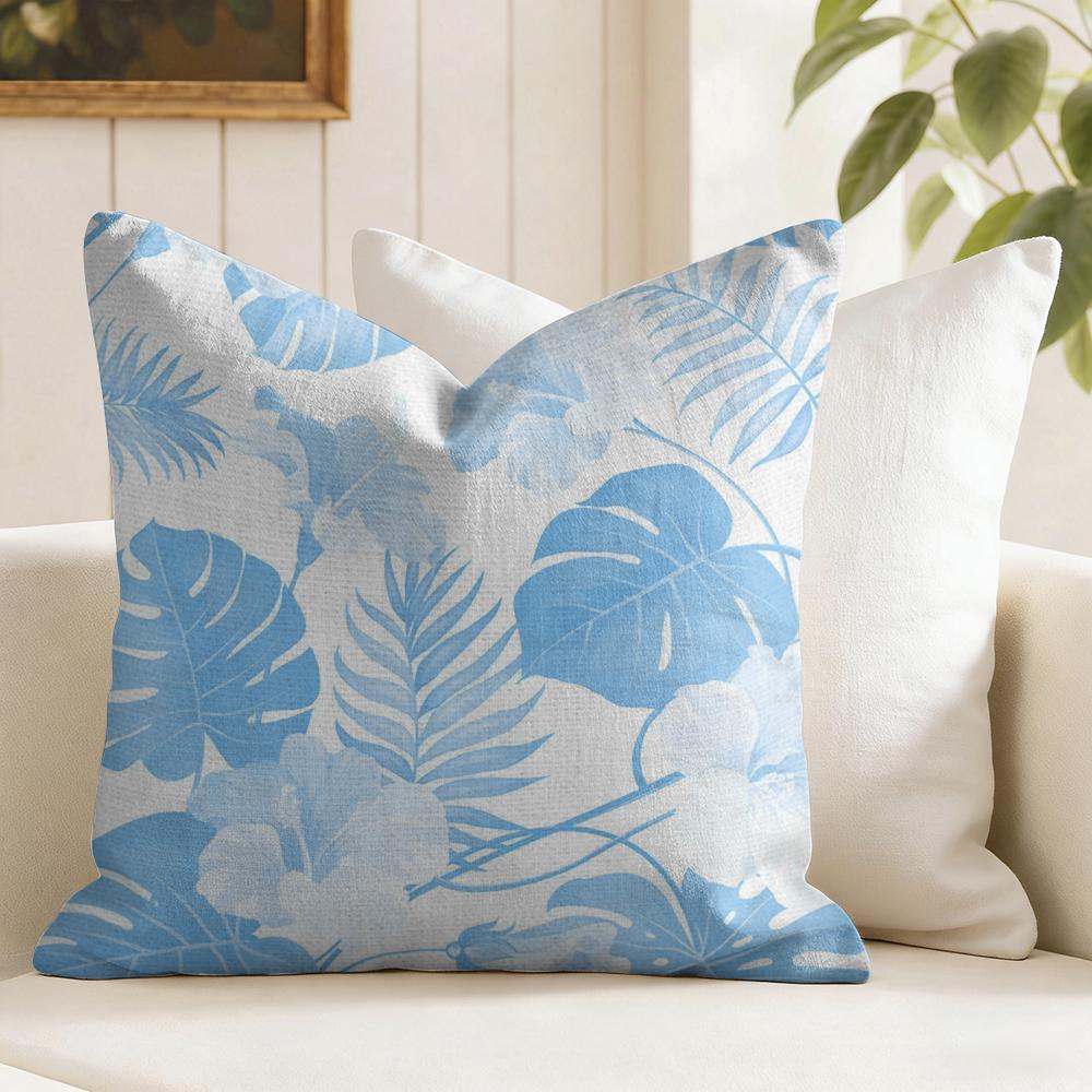 Monstera Deliciosa Art Cushion Cover Natural Linen Organic Fabric DoubleSided Printing Couch Pillow Covers Home Decor