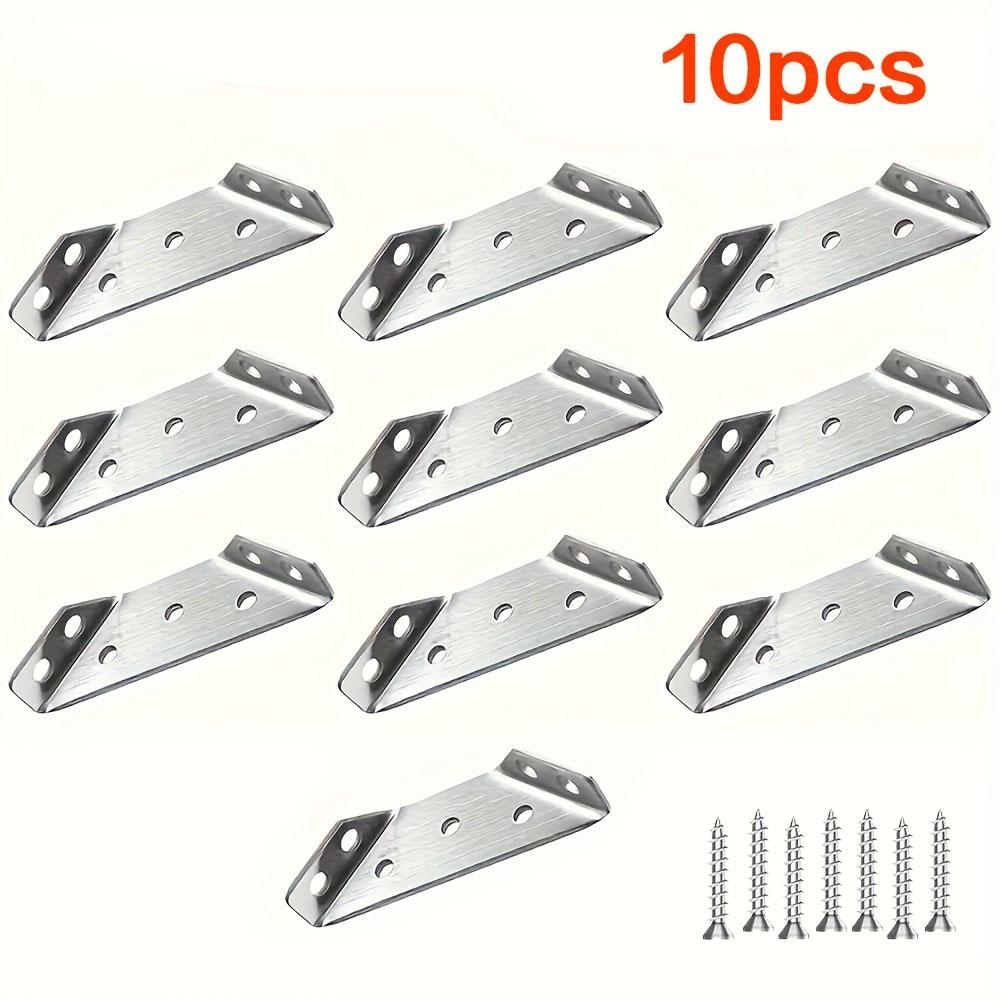 10/20PCS Stainless Steel Corner Brace 90 Degree Right Angle Bracket Multi-functional Cabinet Reinforcement Fixator