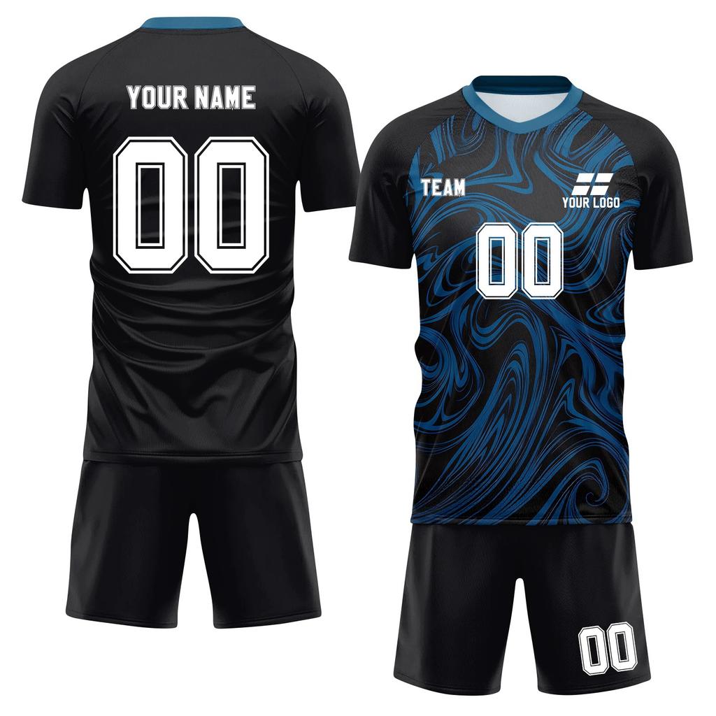 Personalised Shirts Kit Mens Girls With Name Number Custom Football Jerseys For Boys Training Suit