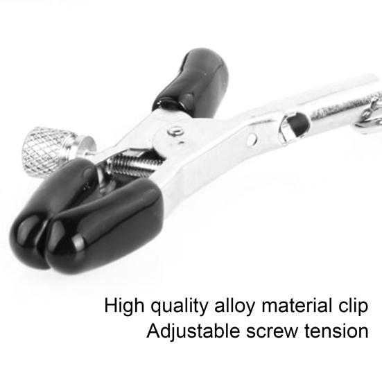 Yousheng Breast Clamp Amusing Erotic Feeling Tightness Adjustable Three Clamp Breast Stimulation Clip for Couple