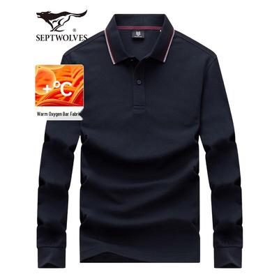Men's Spring Business Casual Long-Sleeve Polo T-Shirt