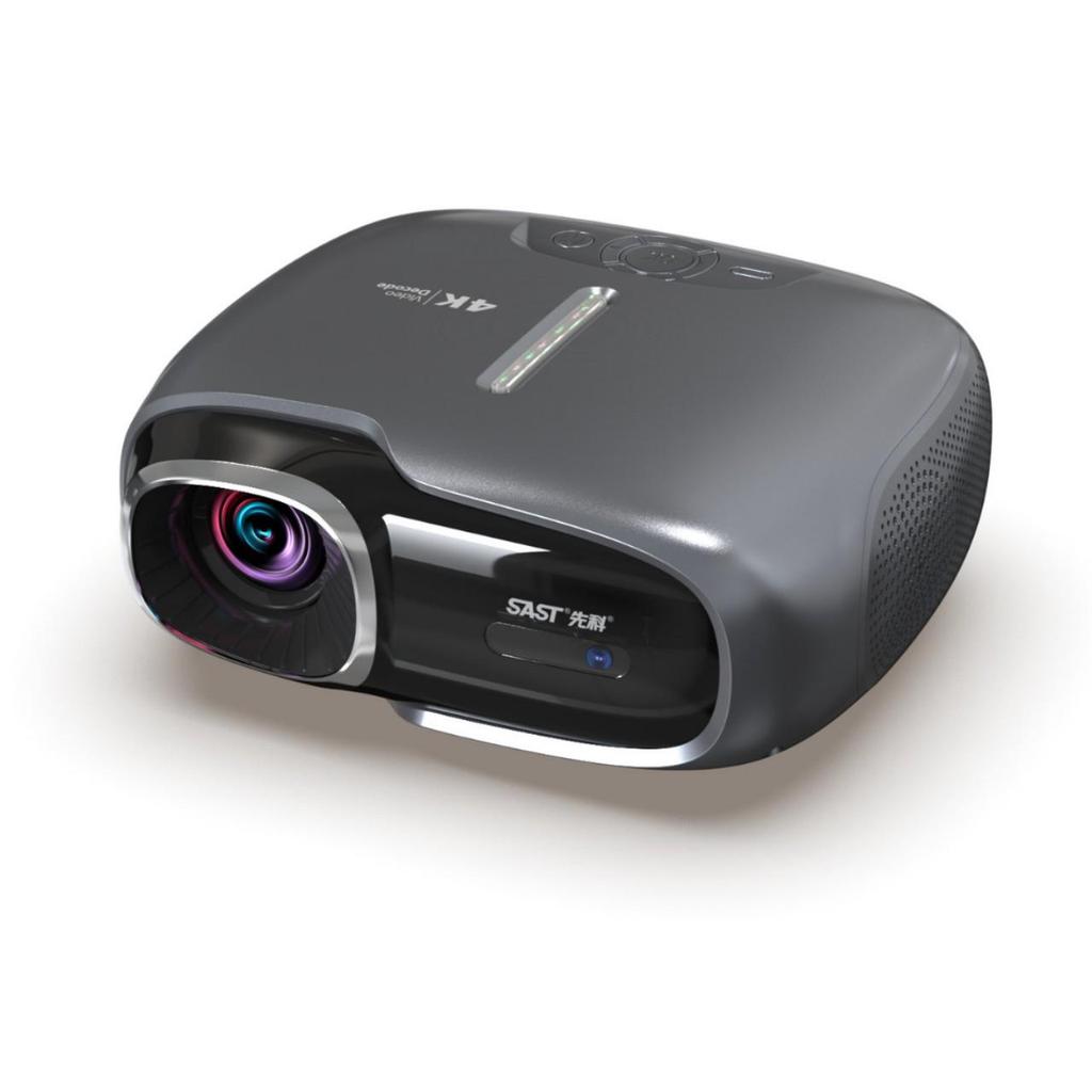 Qiangpu HD Android Smart Projector: Portable Voice-Activated Home Theater for Living Room Use