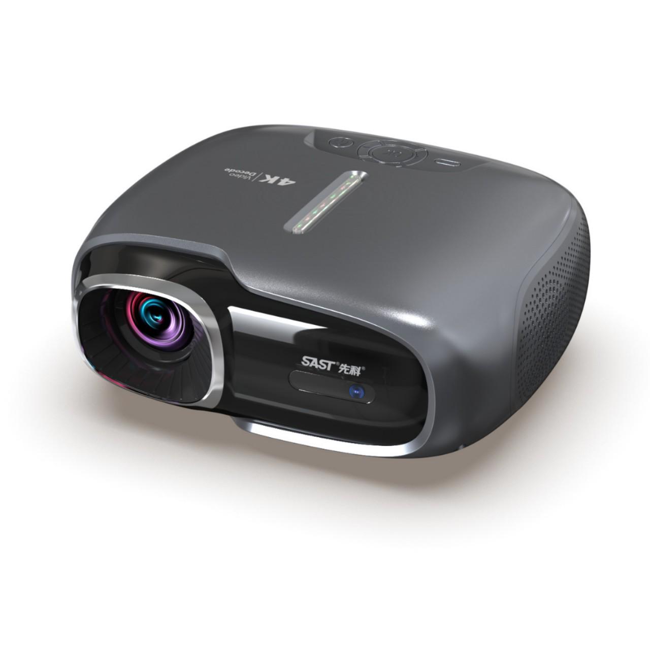 

Cross-border Black 4K Ultra HD Portable Projector with Android for Home Theater Australia темно-сірий