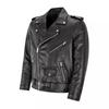 Men's Casual European and American Leather Motorcycle Jacket