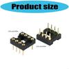 DIP8 IC Socket Test Socket with ESD Protections for Electronic Components