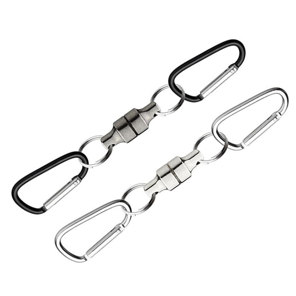 Hanging Holder Lanyard Clip Carabiners Keychain Hook Buckle Magnetic Fishing Clip Fly Fishing Magnetic Net Release Clip