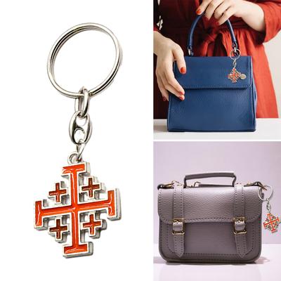 Religious Jewelry Cross Keychain Cross Charm Pendant Cross Key Chain Key Rings Faith Reminder for Fashion Enthusiasts
