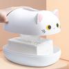 Tissue Dispenser Cute Cat Shaped Paper Holder Large Capacity Wide-Mouth Design Multi-Functional Storage Box