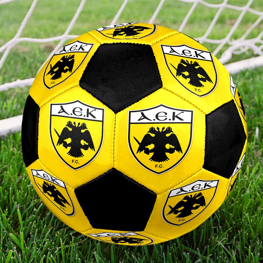 1pc AEK Athens F.C Soccer Ball Size 5 Indoor Soccer Ball Fashion Colorful Backyard Game - Great For Sports Fans Gift HE19