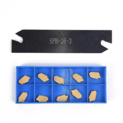 SPB26-3 26mm Parting Grooving Cut-Off Tool Holder with 10pcs GTN-3 SP300 Rts