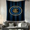 Inter Milan Fc Logo Wallpaper Threepiece Set 1 Duvet Cover 2 Pillowcase Without Core Bedding Set Christmas Birthday Gift Soft And Comfortable