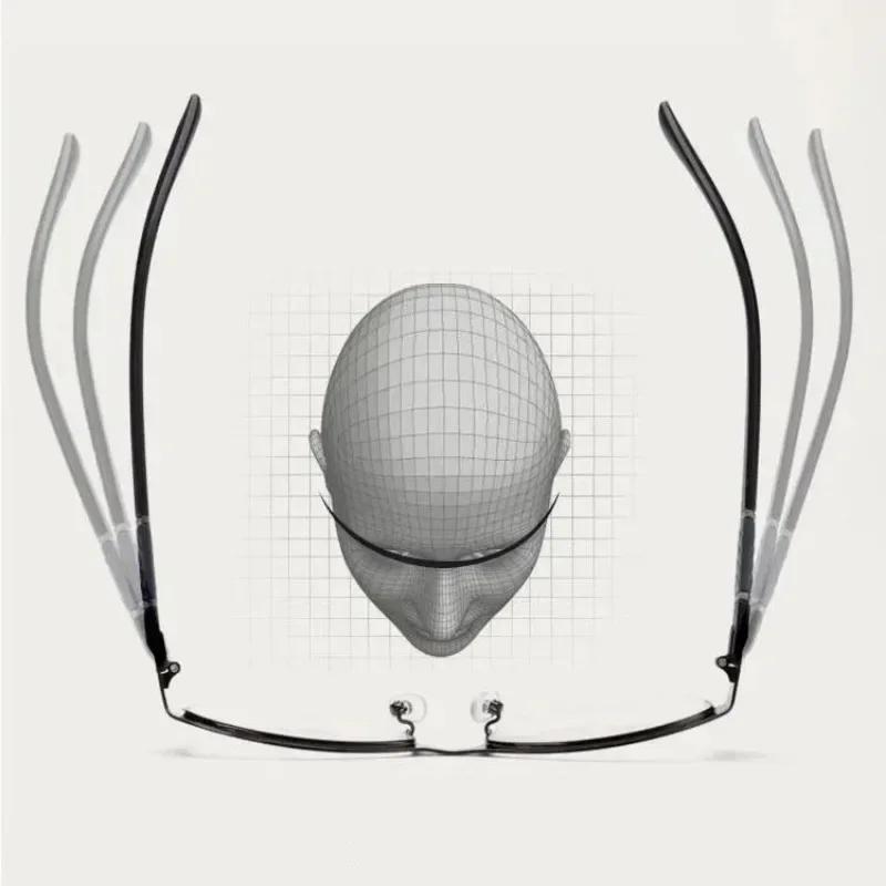 Metall Blaulichtfilter Lesebrille für Herren Business Brille Weitsichtigkeitsbrille Dioptrie +1.0 ~ +4.0