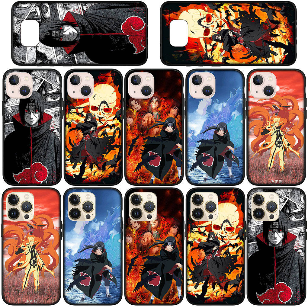 Phone Case for iPhone 17 15 16 Plus Xiaomi Poco X7 X6 F8 F7 C85 C75 C71 Redmi Note 14 12 11 13 Pro Max A4 14C 13C Cute Narutos Uchiha Itachi Akatsuki