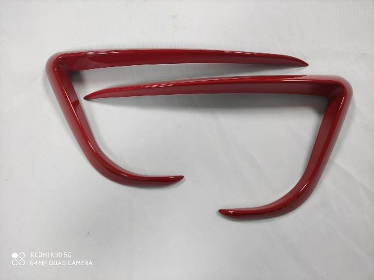 Tesla Model 3/Y Kohlefaser Windabweiser-Abdeckung & Nebelscheinwerfer-Spoiler Set