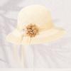 Summer Sun Hat For Women With Large Brim Foldable Breathable Cotton Floppy Hat For Outdoor Fashion