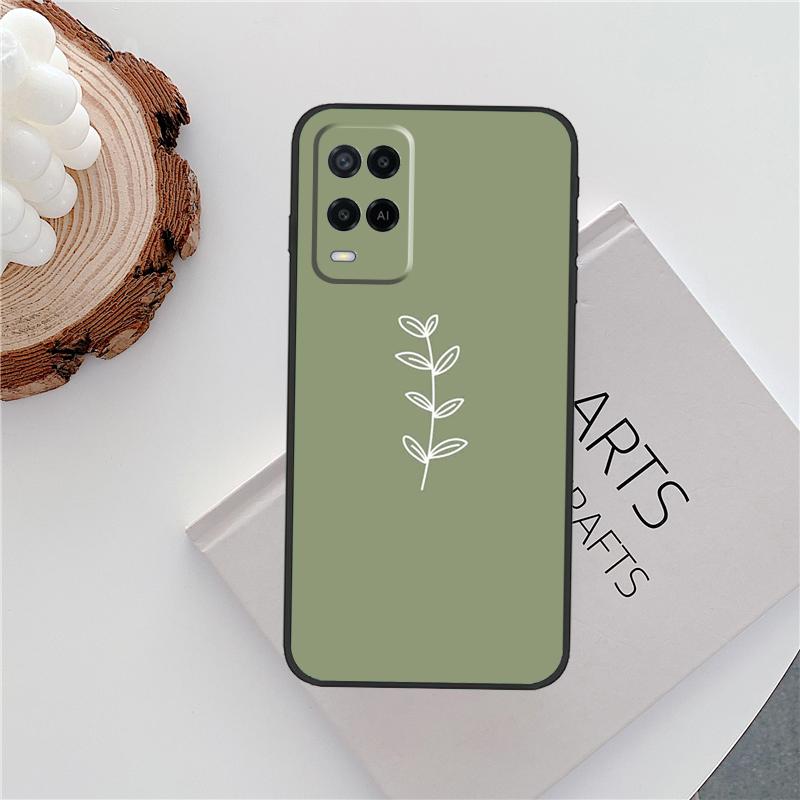 

зеленая эстетика Для OPPO Find X5 X3 Pro A31 A53S A5 A9 2020 A54 A74 A94 A15 A16 A52 A72 A1K A83 A91 Чехол Find X3 Pro