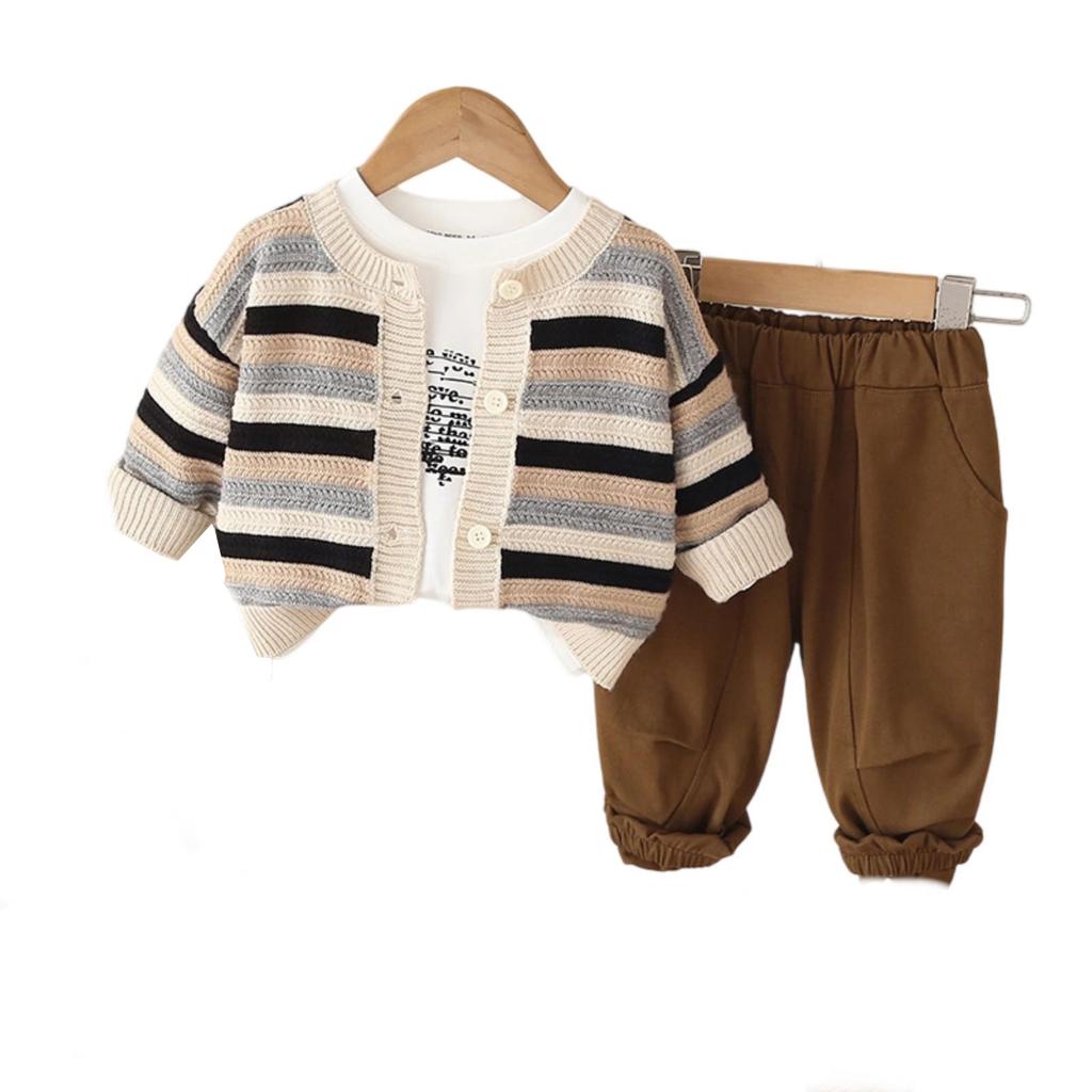 Kids Casual Long-Sleeve Set, Comfortable Daily Wear Outfits